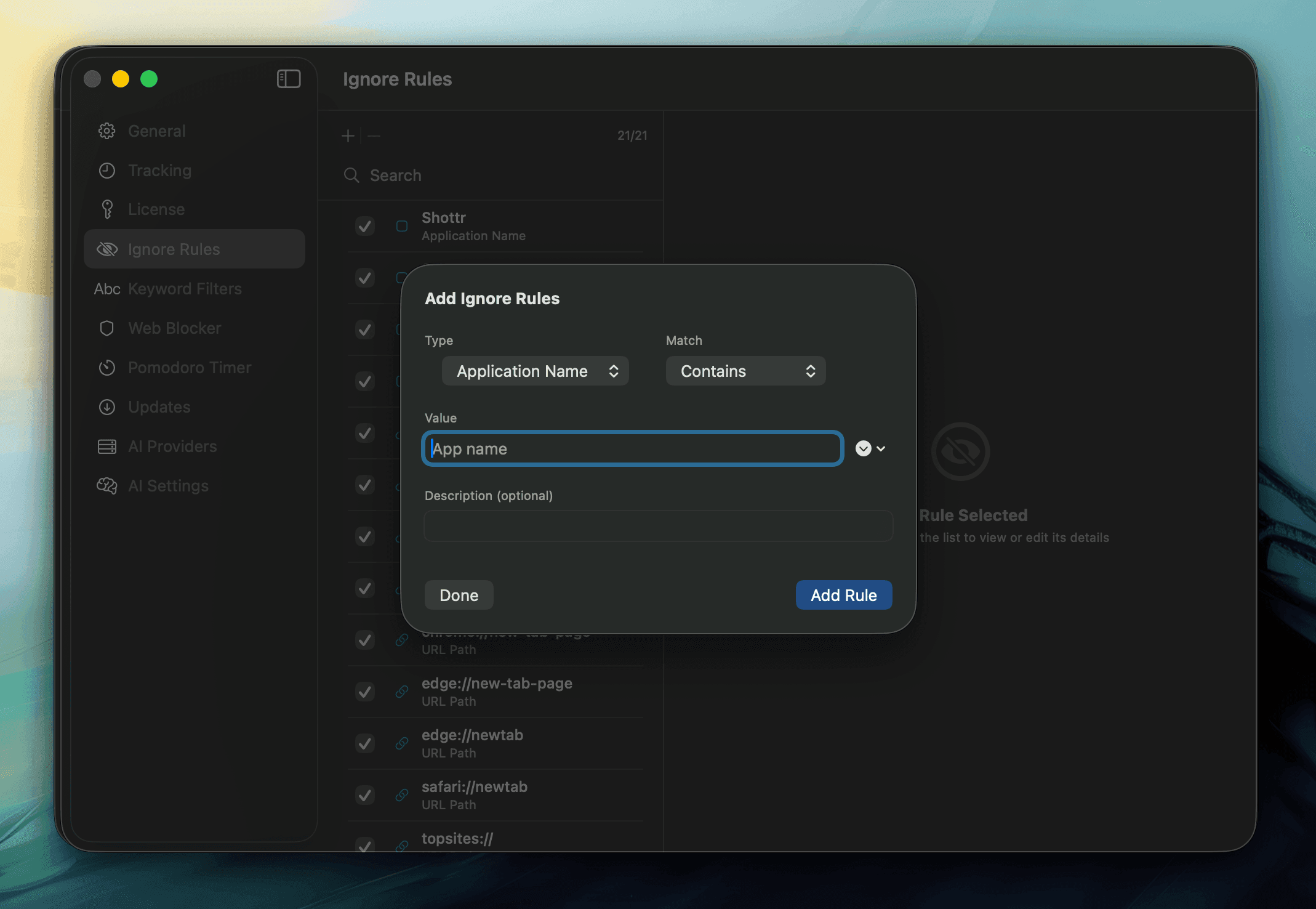 Ignore Tracking Overview