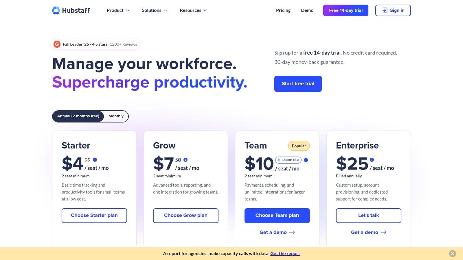 Hubstaff time tracking