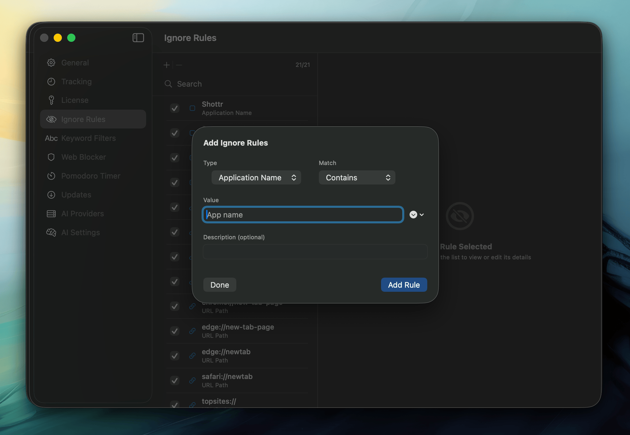Ignore Tracking Overview