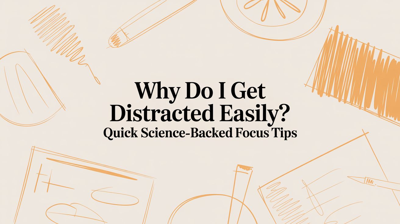 Why Do I Get Distracted Easily? Quick Science-Backed Focus Tips